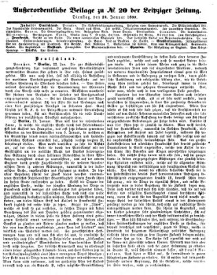 Leipziger Zeitung Dienstag 24. Januar 1860
