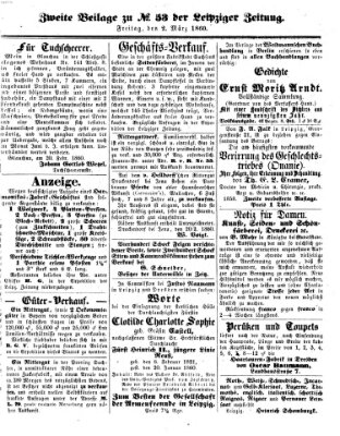 Leipziger Zeitung Freitag 2. März 1860
