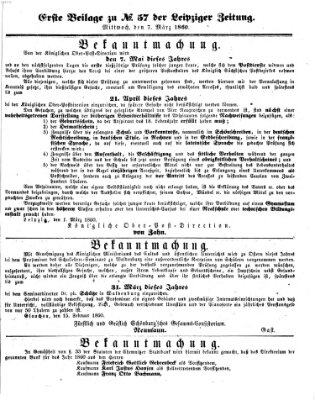 Leipziger Zeitung Mittwoch 7. März 1860