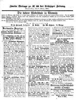 Leipziger Zeitung Donnerstag 8. März 1860