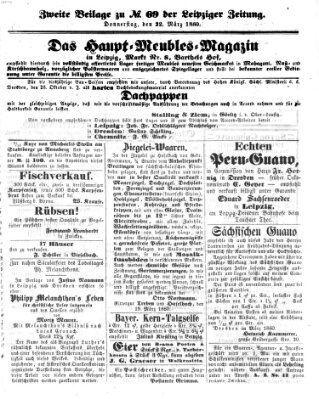 Leipziger Zeitung Donnerstag 22. März 1860