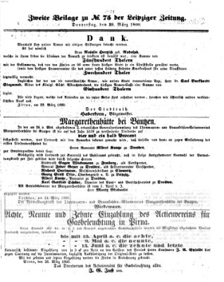 Leipziger Zeitung Donnerstag 29. März 1860