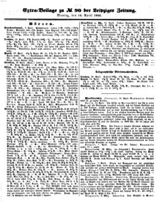 Leipziger Zeitung Montag 16. April 1860