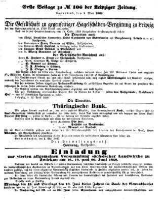 Leipziger Zeitung Samstag 5. Mai 1860