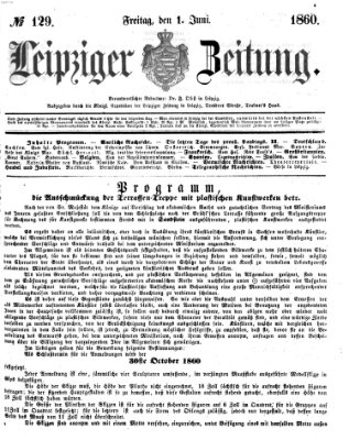 Leipziger Zeitung Freitag 1. Juni 1860