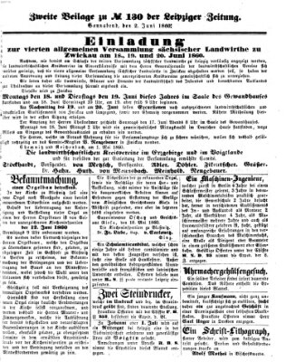 Leipziger Zeitung Samstag 2. Juni 1860