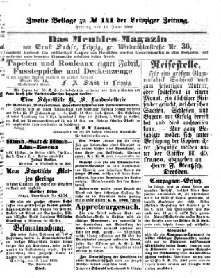 Leipziger Zeitung Freitag 15. Juni 1860