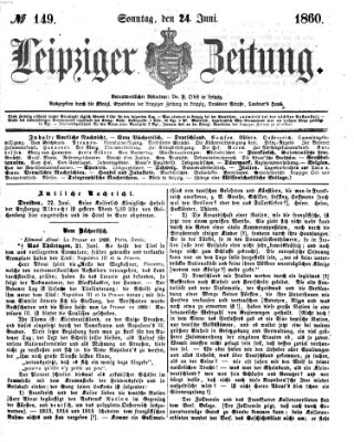 Leipziger Zeitung Sonntag 24. Juni 1860