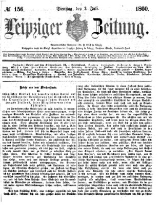 Leipziger Zeitung Dienstag 3. Juli 1860