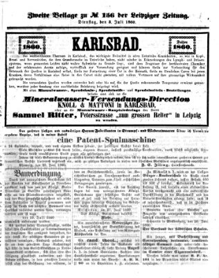 Leipziger Zeitung Dienstag 3. Juli 1860