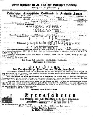 Leipziger Zeitung Freitag 13. Juli 1860