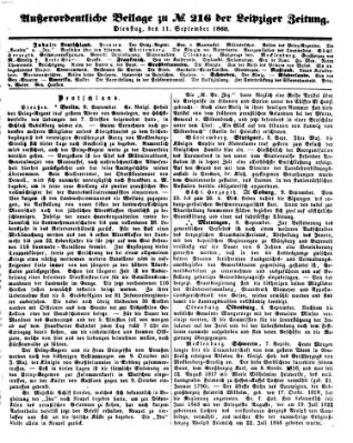 Leipziger Zeitung Dienstag 11. September 1860