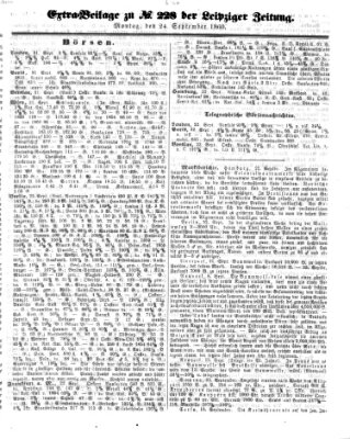 Leipziger Zeitung Montag 24. September 1860