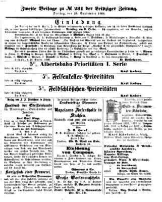 Leipziger Zeitung Freitag 28. September 1860