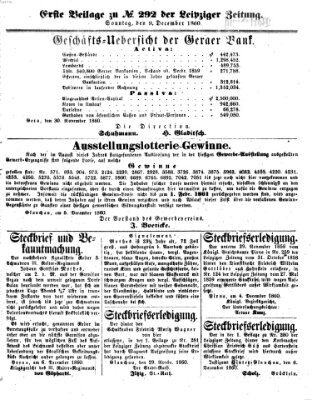 Leipziger Zeitung Sonntag 9. Dezember 1860