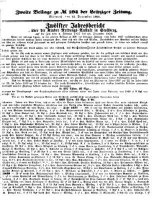 Leipziger Zeitung Mittwoch 12. Dezember 1860