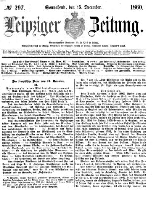 Leipziger Zeitung Samstag 15. Dezember 1860