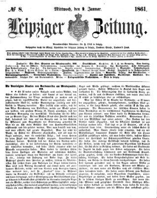 Leipziger Zeitung Mittwoch 9. Januar 1861