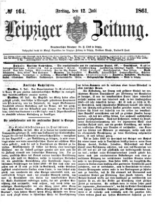 Leipziger Zeitung Freitag 12. Juli 1861