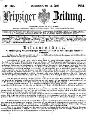 Leipziger Zeitung Samstag 13. Juli 1861