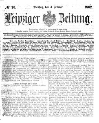Leipziger Zeitung Dienstag 4. Februar 1862