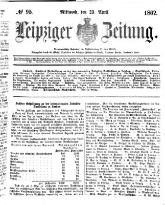 Leipziger Zeitung Mittwoch 23. April 1862