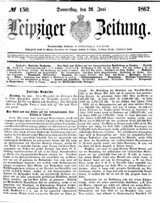 Leipziger Zeitung Donnerstag 26. Juni 1862