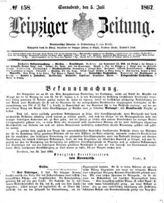 Leipziger Zeitung Samstag 5. Juli 1862