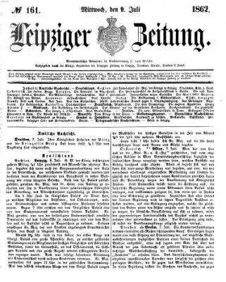 Leipziger Zeitung Mittwoch 9. Juli 1862