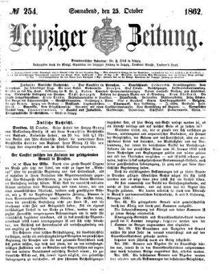 Leipziger Zeitung Samstag 25. Oktober 1862