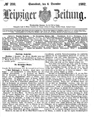 Leipziger Zeitung Samstag 6. Dezember 1862