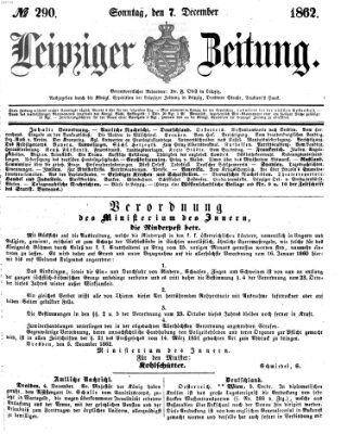 Leipziger Zeitung Sonntag 7. Dezember 1862