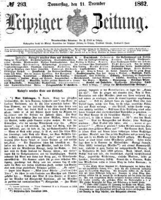 Leipziger Zeitung Donnerstag 11. Dezember 1862