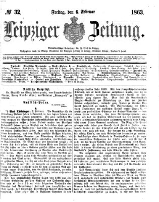 Leipziger Zeitung Freitag 6. Februar 1863