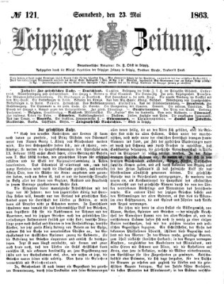 Leipziger Zeitung Samstag 23. Mai 1863