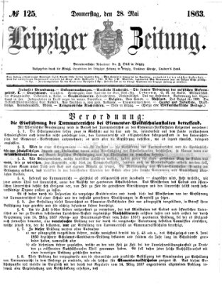 Leipziger Zeitung Donnerstag 28. Mai 1863