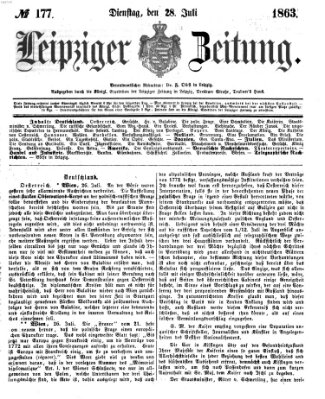 Leipziger Zeitung Dienstag 28. Juli 1863