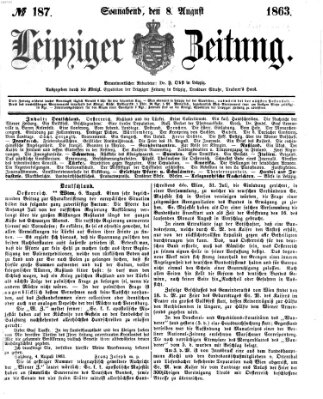 Leipziger Zeitung Samstag 8. August 1863