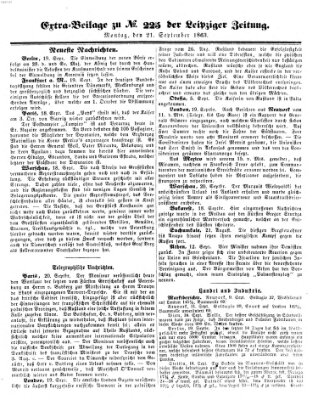Leipziger Zeitung Montag 21. September 1863