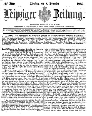 Leipziger Zeitung Dienstag 8. Dezember 1863