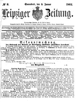 Leipziger Zeitung Samstag 9. Januar 1864