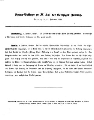 Leipziger Zeitung Sonntag 7. Februar 1864