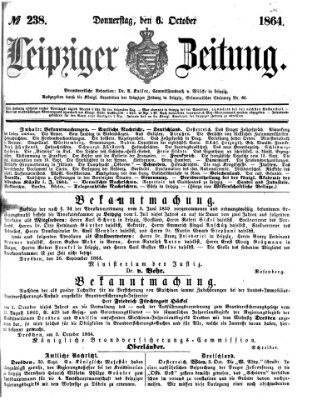 Leipziger Zeitung Donnerstag 6. Oktober 1864
