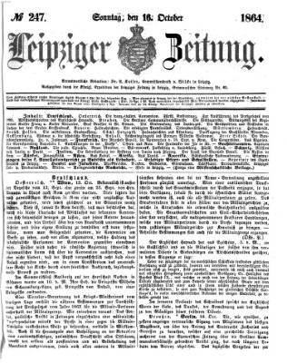 Leipziger Zeitung Sonntag 16. Oktober 1864