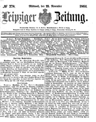 Leipziger Zeitung Mittwoch 23. November 1864