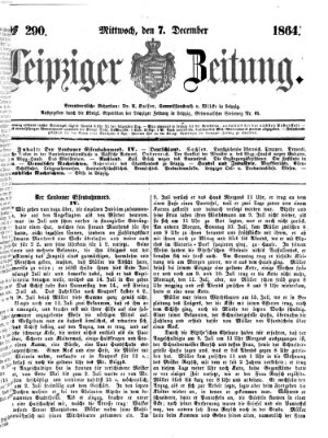 Leipziger Zeitung Mittwoch 7. Dezember 1864