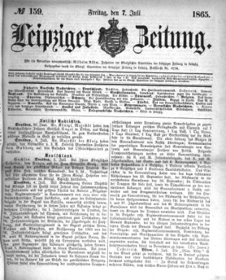 Leipziger Zeitung Freitag 7. Juli 1865