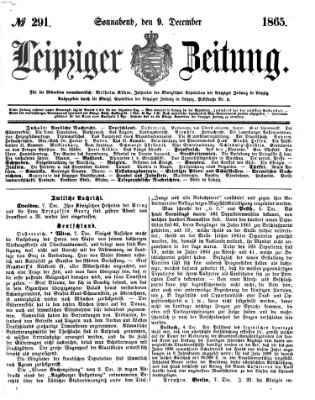 Leipziger Zeitung Samstag 9. Dezember 1865