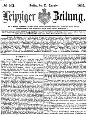Leipziger Zeitung Freitag 22. Dezember 1865