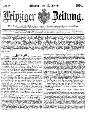 Leipziger Zeitung Mittwoch 10. Januar 1866